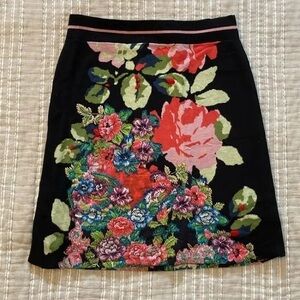 Anthropologie HWR Skirt knit Floral